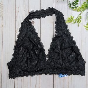free people black bralette